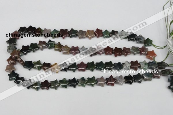 CRG03 15.5 inches 12*12mm star Indian agate gemstone beads wholesale