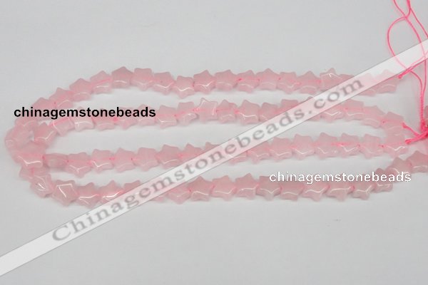 CRG11 15.5 inches 12*12mm star rose quartz gemstone beads wholesale