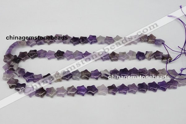 CRG12 15.5 inches 12*12mm star amethyst gemstone beads wholesale