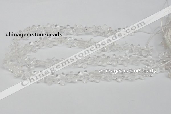 CRG14 15.5 inches 16*16mm star white crystal gemstone beads