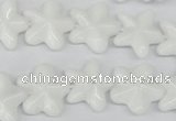 CRG20 15.5 inches 16*16mm star white agate gemstone beads wholesale