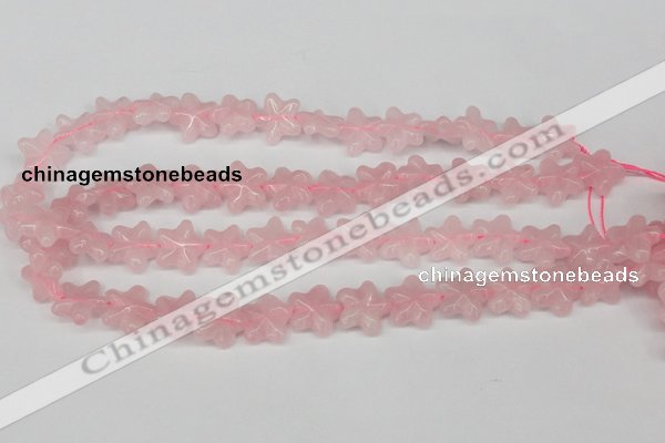 CRG25 15.5 inches 16*16mm star rose quartz gemstone beads wholesale