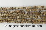 CRG33 15.5 inches 6mm flat star picture jasper beads wholesale