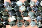 CRG81 15 inches 16mm star moss agate beads wholesale