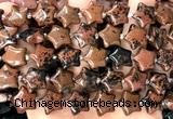 CRG91 15 inches 16mm star mahogany obsidian beads wholesale