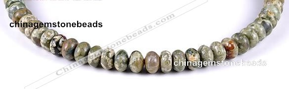 CRH10 different sizes roundel natural rhyolite beads Wholesale