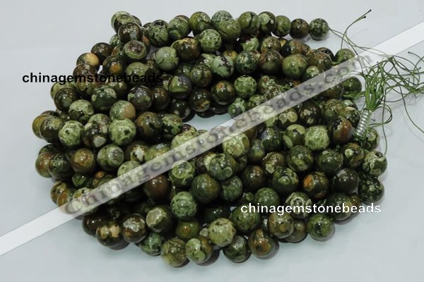 CRH100 15.5 inches 14mm round rhyolite beads wholesale