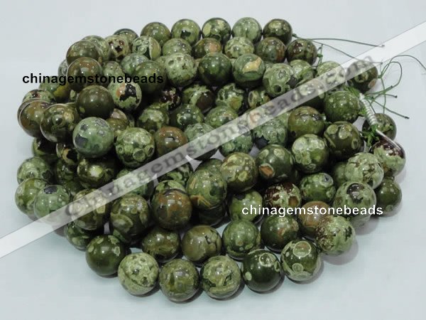 CRH102 15.5 inches 18mm round rhyolite beads wholesale