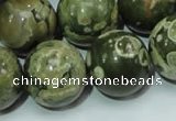 CRH103 15.5 inches 20mm round rhyolite beads wholesale