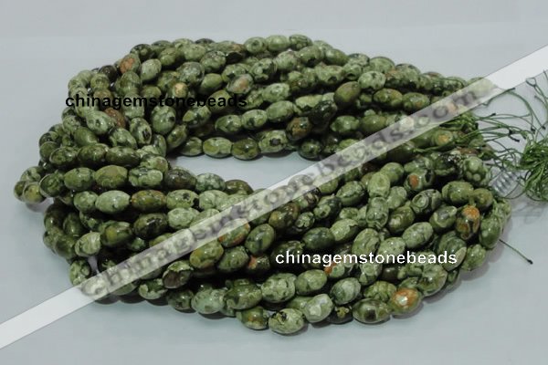 CRH104 15.5 inches 8*12mm rice rhyolite beads wholesale