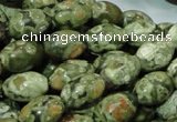 CRH105 15.5 inches 10*14mm rice rhyolite beads wholesale