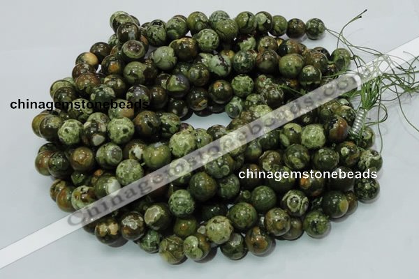 CRH112 15.5 inches 12mm round rhyolite beads wholesale