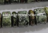 CRH115 15.5 inches 6*18mm & 12*18mm rondelle rhyolite gemstone beads