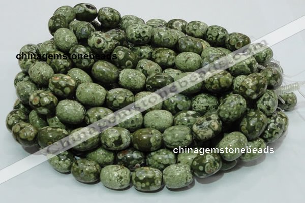 CRH16 15.5 inches 16*20mm egg-shaped rhyolite beads wholesale