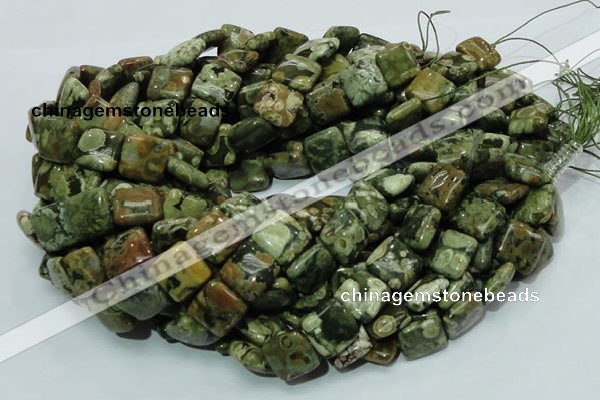 CRH18 15.5 inches 15*15mm square rhyolite beads wholesale