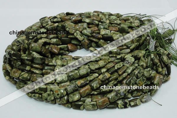 CRH24 15.5 inches 10*14mm rectangle rhyolite beads wholesale