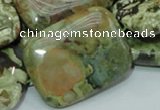 CRH29 15.5 inches 30*40mm rectangle rhyolite beads wholesale