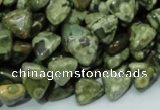 CRH30 15.5 inches 10*10mm triangle rhyolite beads wholesale