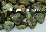 CRH31 15.5 inches 12*12mm triangle rhyolite beads wholesale