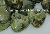 CRH33 15.5 inches 20*20mm triangle rhyolite beads wholesale