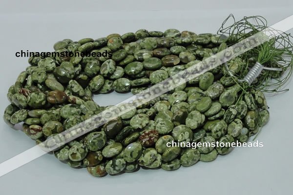 CRH43 15.5 inches 10*14mm oval rhyolite beads wholesale