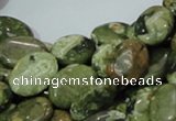 CRH44 15.5 inches 12*16mm oval rhyolite beads wholesale