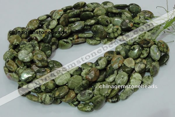 CRH45 15.5 inches 14*18mm oval rhyolite beads wholesale