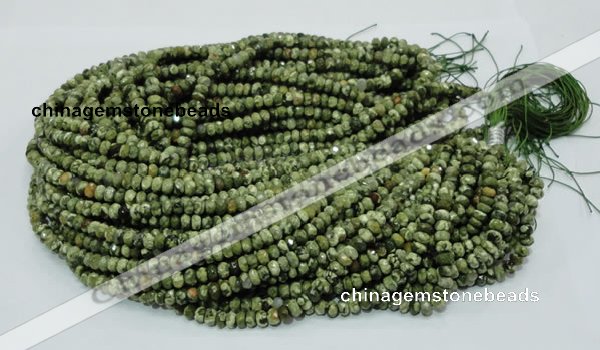 CRH51 15.5 inches 4*6mm faceted rondelle rhyolite beads wholesale