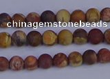 CRH510 15.5 inches 4mm round matte rhyolite gemstone beads