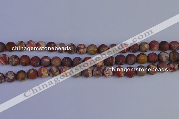 CRH512 15.5 inches 8mm round matte rhyolite gemstone beads
