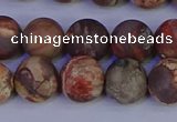 CRH513 15.5 inches 10mm round matte rhyolite gemstone beads