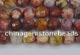 CRH519 15.5 inches 6mm faceted round rhyolite gemstone beads