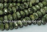 CRH52 15.5 inches 5*8mm faceted rondelle rhyolite beads wholesale