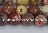 CRH521 15.5 inches 10mm faceted round rhyolite gemstone beads