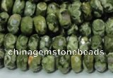 CRH53 15.5 inches 6*10mm faceted rondelle rhyolite beads wholesale