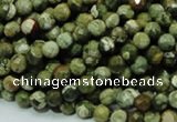 CRH55 15.5 inches 6mm faceted round rhyolite beads wholesale