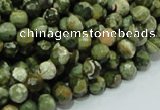 CRH56 15.5 inches 8mm faceted round rhyolite beads wholesale