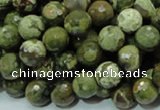 CRH57 15.5 inches 10mm faceted round rhyolite beads wholesale