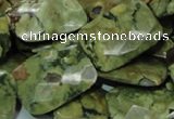 CRH81 15.5 inches 18*25mm faceted rectangle rhyolite beads wholesale