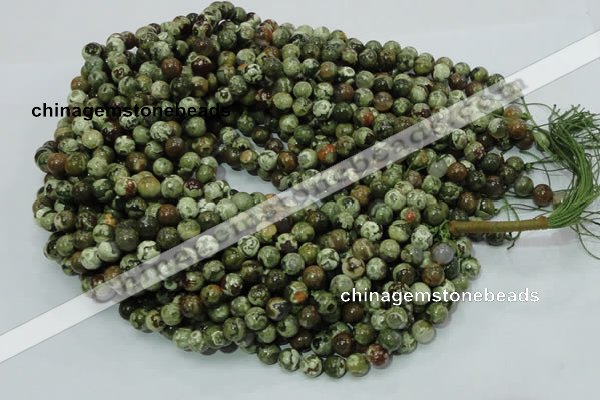 CRH99 15.5 inches 8mm round rhyolite beads wholesale