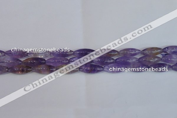 CRI100 15.5 inches 12*30mm rice natural ametrine gemstone beads