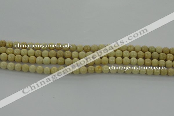 CRI200 15.5 inches 4mm round riverstone beads wholesale