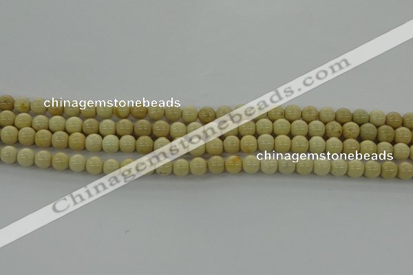 CRI201 15.5 inches 6mm round riverstone beads wholesale