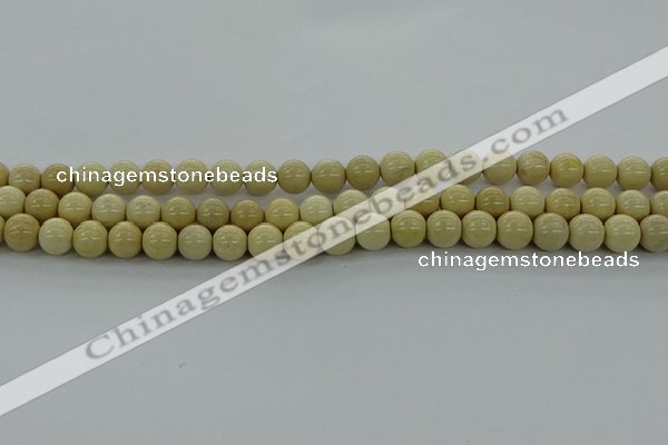 CRI202 15.5 inches 8mm round riverstone beads wholesale