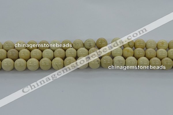 CRI205 15.5 inches 14mm round riverstone beads wholesale