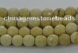 CRI210 15.5 inches 4mm faceted round riverstone beads wholesale