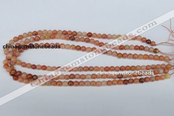 CRJ200 15.5 inches 6mm round natural red jade gemstone beads