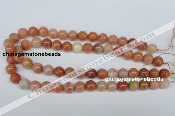 CRJ203 15.5 inches 12mm round natural red jade gemstone beads