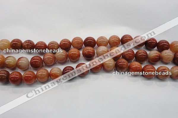 CRJ502 15.5 inches 8mm round red jade gemstone beads