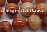 CRJ503 15.5 inches 10mm round red jade gemstone beads